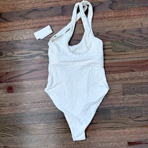 L*Space cream one piece bathing suit